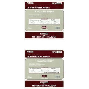 Pioneer 46MP Photo Albums Memo Pocket Album Refill (Two Pack)