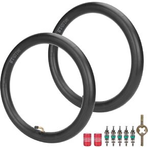 JIAYAN 16 x 2.125/2.35 أنبوب داخلي بديل مع جذع صمام بزاوية TR87 لـ Graco Click Go Jogging BoB Revolution SE Pro Flex SU (عبوتان)