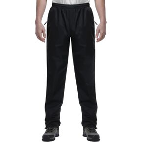 iCreek Men's Rain Pants Waterproof Zipper Pocket Windproof Hiking Pnats Lightweight Over Pants Outdoor for Golf, Rainy