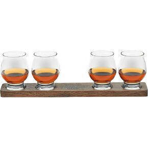 Libbey Signature Kentucky Bourbon Trail Whiskey Glasses Set of 4, Dishwasher Safe, Restaurant Quality Bourbon Tasting Glasses