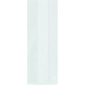 SNPBG120 Gusseted 1.5 Mil Polypropylene Poly Bags, 4 1/2" x 2 3/4" x 10 3/4", Clear (Pack of 2000)