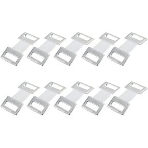 10Pcs White/Bag Replacement Elastic Bandage Stretch Wrap Metal Clips Fastening Clips Hooks White Colors Professional Adhesive Bandages Bandages and Bandaging Supplies