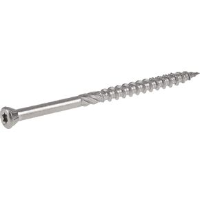 48645 Trim Screws, #8 x 2-1/2", Premium Outdoor Trim Screws, Rust Resistant, Stainless Steel, 5lb Tub, 625 pcs