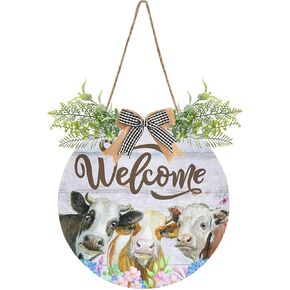 Christmas Decoration Wreath, Poinsettia Flowers Artificial Welcome Front Door Hanging Sign 12 in Home Wall Porch for Window Farmhouse Outdoor Yard Xmas Holiday