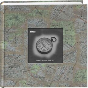 Pioneer Photo Albums DA-200MAP/CM 200-Pocket Photo Album with Printed Travel Design Cover, City Maps