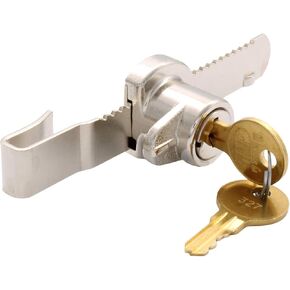 C.R. LAURENCE 963L CRL Chrome Tamper Proof Sliding Glass Door Lock with Standard Ratchet Bar