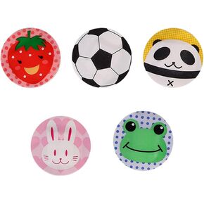Kisangel 50pcs Cartoon Round Bandages Cute Adhesive Bandages Waterproof Wounds Adhesive Bandages