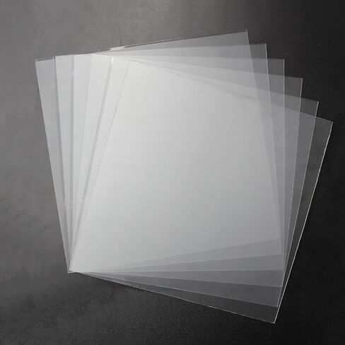 Plexiglass Sheets 12x12"x0.04" PET Sheet Panels Clear Acrylic Sheet Panels for Craft, Picture Frames, Sign Blank, DIY Display Project(6 Packs) in Saudi Arabia