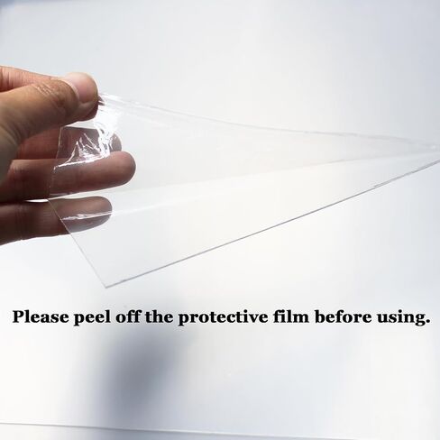 Plexiglass Sheets 12x12"x0.04" PET Sheet Panels Clear Acrylic Sheet Panels for Craft, Picture Frames, Sign Blank, DIY Display Project(6 Packs) in Saudi Arabia