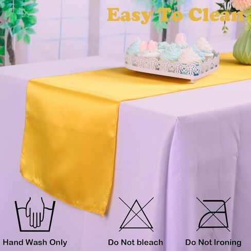 Set of 10 Satin Table Runners Chocolate Brown 12 x 108 Inch Long Table Runner for Party Wedding Reception Banquet Decoration Bright Silk Smooth Fabric Spring Party Chair Sashes in Saudi Arabia