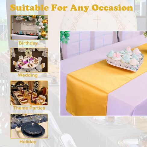 Set of 10 Satin Table Runners Chocolate Brown 12 x 108 Inch Long Table Runner for Party Wedding Reception Banquet Decoration Bright Silk Smooth Fabric Spring Party Chair Sashes in Saudi Arabia