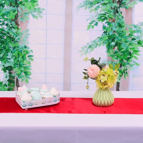 مجموعة من 10 مفارش طاولة من الساتان الذهبي مقاس 12 × 108 بوصة لمآدب الزفاف، وديكورات حفلات أعياد الميلاد، وأوشحة كرسي من الساتان، والتخرج، وحفلات استقبال المولود الجديد/الزفاف in Kuwait