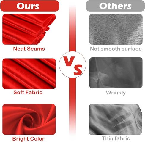 مجموعة من 10 مفارش طاولة من الساتان الذهبي مقاس 12 × 108 بوصة لمآدب الزفاف، وديكورات حفلات أعياد الميلاد، وأوشحة كرسي من الساتان، والتخرج، وحفلات استقبال المولود الجديد/الزفاف in Kuwait