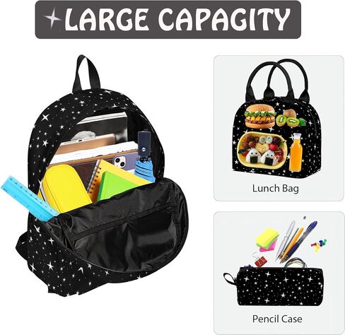Shark 3PCS Backpack Set for Teens Elementary Middle High School, 17 Inch Lightweight Classic Backpack 3 in 1 Set for Girls Boys, Kids School Backpack with Lunch Box Pencil Case in Saudi Arabia