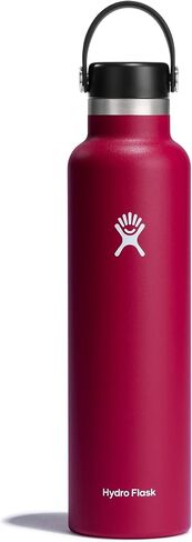 قارورة مياه سعة 24 أونصة من Hydro Flask مزودة بغطاء مرن أو شفاطة مرنة وغطاء in Saudi Arabia