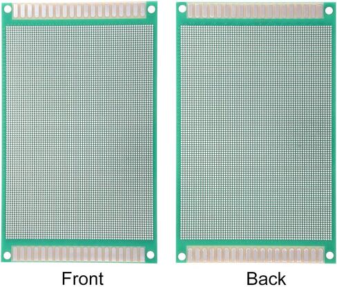 uxcell 2pcs 8x12cm Double Sided PCB Board Universal Printed Circuit Proto Board for DIY Soldering Electronic Projects Practice Test Circuit in Saudi Arabia