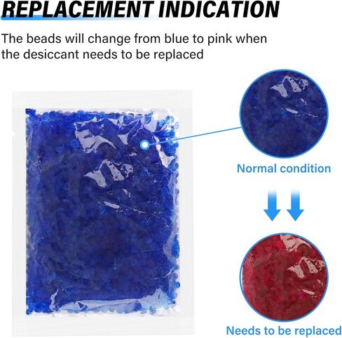 TAILONZ PNEUMATIC Blue Silica Gel Desiccant Pack Premium Indicator Desiccant Beads Blue Desiccant for Use Industrial 3 and 4 Stage Filter（Pack of 4） in Saudi Arabia