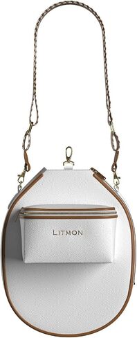 Pickleball Paddle Bag Leather Crossbody with Adjustable Fashionable Strap and Fence Hook in Saudi Arabia