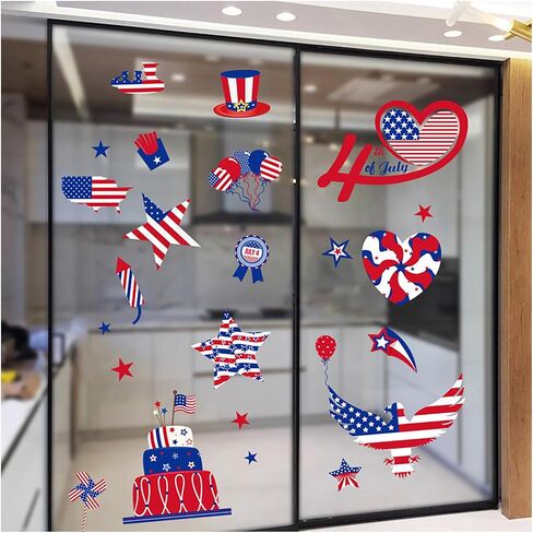 Christmas Window Clings, Double Sided Blue Reindeer Snowflakes Christmas Clings Decoration Decals, Window Clings Stickers for Kids Glass Window Arts and Crafts (Blue Deer) in Saudi Arabia