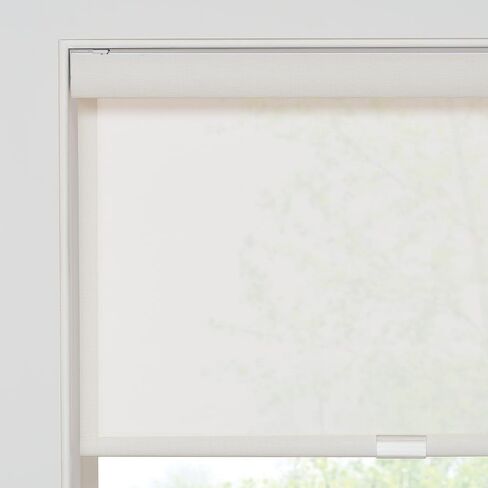 ECLIPSE Solar Modern Cordless Light Filtering Privacy Window Roller Shade for Bedroom or Living Room (1 Pack), 23 in x 72 in, Black in Saudi Arabia