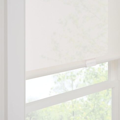 ECLIPSE Solar Modern Cordless Light Filtering Privacy Window Roller Shade for Bedroom or Living Room (1 Pack), 23 in x 72 in, Black in Saudi Arabia