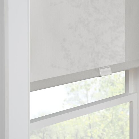ECLIPSE Solar Modern Wireless Light Filtering Privacy Roller Shade لغرفة النوم أو غرفة المعيشة (عبوة واحدة)، 23 × 72 بوصة، أسود in Saudi Arabia