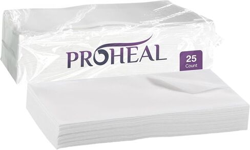 Disposable Dry Wipes for Adults & Baby - 25 Count (1 Pack) - Gentle & Durable Washcloths for Incontinence and Skin Care - 7" x 13" Travel Size - Non-Moistened Hospital Grade Cleansing Cloths in Saudi Arabia