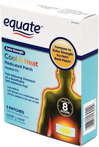 إيكويت - رقعة المنثول 5%، قوة إضافية، 5 لصقات (مقارنة بالجليد الساخن) in Kuwait