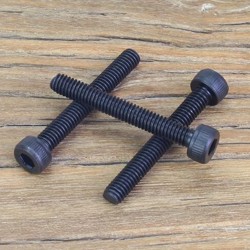 365 Pieces M4 Screws Nuts Washers Set Black, Sutemribor M4 x 6/8/10/12/16/20/25mm Hex Socket Head Cap Screws Nuts Washers Assortment Kit, 12.9 Grade Alloy Steel, Fully Threaded in Saudi Arabia