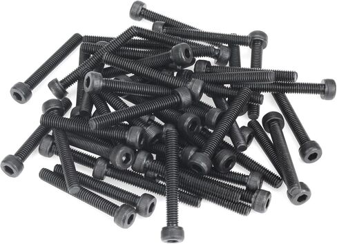 365 Pieces M4 Screws Nuts Washers Set Black, Sutemribor M4 x 6/8/10/12/16/20/25mm Hex Socket Head Cap Screws Nuts Washers Assortment Kit, 12.9 Grade Alloy Steel, Fully Threaded in Saudi Arabia