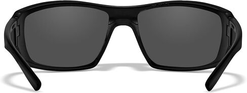 نظارات Wiley X Kobe الشمسية، نظارات أمان ANSI Z87 للرجال والنساء، حماية للعين من الأشعة فوق البنفسجية للرماية وصيد الأسماك وركوب الدراجات والرياضات الشديدة، إطارات سوداء، عدسات فضية ملونة in Kuwait