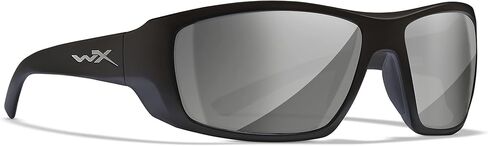 نظارات Wiley X Kobe الشمسية، نظارات أمان ANSI Z87 للرجال والنساء، حماية للعين من الأشعة فوق البنفسجية للرماية وصيد الأسماك وركوب الدراجات والرياضات الشديدة، إطارات سوداء، عدسات فضية ملونة in Kuwait