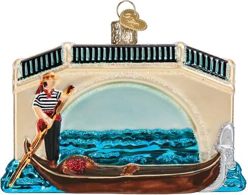 Old World Christmas Gondola Glass Blown Ornaments for Christmas Tree in Saudi Arabia