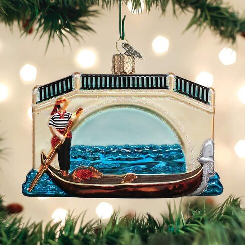 Old World Christmas Gondola Glass Blown Ornaments for Christmas Tree in Saudi Arabia