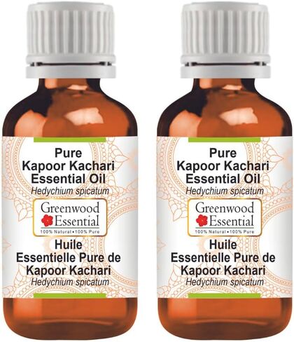 Pure Kapoor Kachari Essential Oil (Hedychium spicatum) Steam Distilled 5ml (0.16 oz) in Kuwait