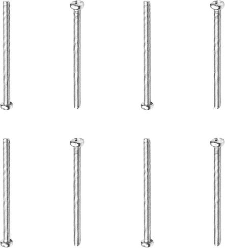 Yinpecly M3 x 50mm Machine Screws Pan Phillips Cross Head Screw 304 Stainless Steel Fasteners Bolts Silver Gray 30Pcs in Saudi Arabia