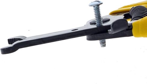 IDEAL Electrical 45-615 Reflex Super T Stripper - 8-18 AWG Solid, Yellow, Wire Stripper, Plier Nose, Slide Lock, Textured Grips in Saudi Arabia