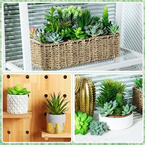 80 Pcs Artificial Succulents Plastic Succulents Realistic Textured Assorted Decorative Faux Succulent Fake Faux Succulents Unpotted for Lotus Landscape Garden Arrangement (Lovely Style) in Saudi Arabia
