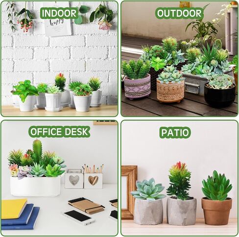 80 Pcs Artificial Succulents Plastic Succulents Realistic Textured Assorted Decorative Faux Succulent Fake Faux Succulents Unpotted for Lotus Landscape Garden Arrangement (Lovely Style) in Saudi Arabia