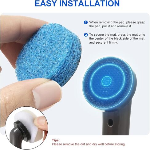 عبوة من 16 قطعة من وسادات تنظيف الرؤوس البديلة من LANMU متوافقة مع جهاز تنظيف الطاقة اللاسلكي من رابرميد ريفيل in Kuwait