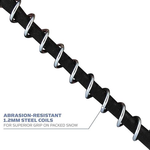 مقابض YakTrax Walk Ice & Snow لأحذية المشي، وحزام مطاطي مرن ولفائف فولاذية 1.2 مم، توفر الثبات في الجليد والثلج in Kuwait