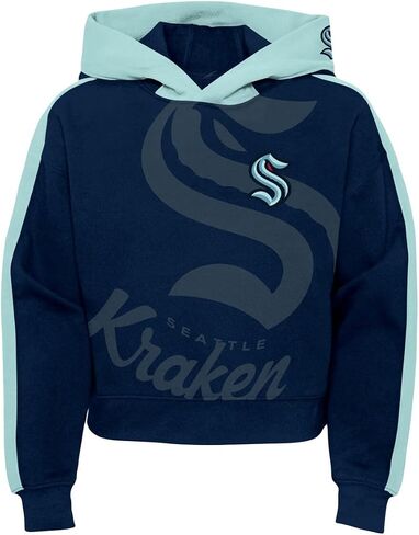 Outerstuff Seattle Kraken Youth Girls مقاس 7-16 كنزة صوفية من الصوف in Saudi Arabia