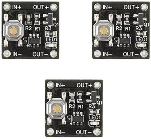 3PCS Single Bond Button Bistable Switch Module 2.2-5V 0.5uA Continuous Load 2A Low Power Micro One Key Switch YR-1006 in Saudi Arabia