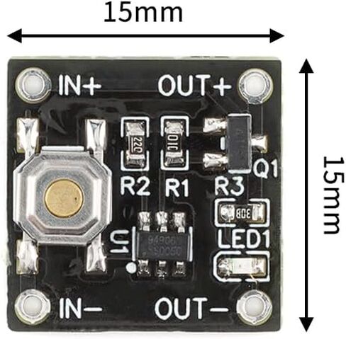 3PCS Single Bond Button Bistable Switch Module 2.2-5V 0.5uA Continuous Load 2A Low Power Micro One Key Switch YR-1006 in Saudi Arabia