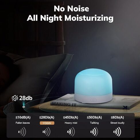 ناشر الزيوت العطرية، ناشر الروائح العلاجية مع ضوء LED ملون in Kuwait