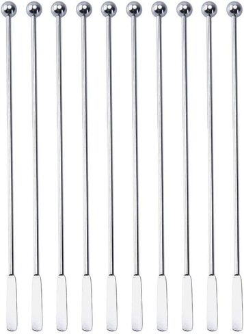 20 pcs Stainless Steel Coffee Beverage Stir Sticks Cocktail Stirrers Drink Swizzle Stick 7.4" Swizzle Stick Picks Tools in Saudi Arabia