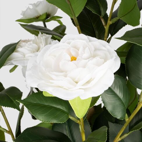Romantic Season 4FT Faux Fiddle Leaf Fig Artificial Tree, Green Silk Leaves, Durable Cement Base in Saudi Arabia