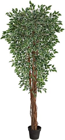 Nearly Natural 70in. Variegated Ficus Artificial Tree UV Resistant (Indoor/Outdoor) in Saudi Arabia