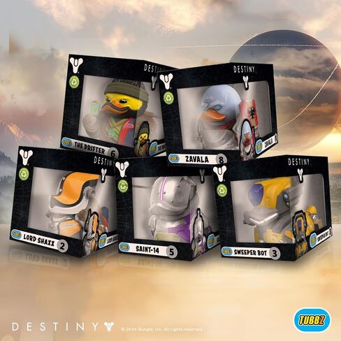 TUBBZ الإصدار المعبأ Saint 14 مجسم البطة المطاطية من الفينيل القابل للتجميع - بضائع Destiny 2 الرسمية - ألعاب الكمبيوتر والفيديو in Kuwait