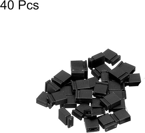 MECCANIXITY 2.54 مم غطاء ماس كهربائى مغلق، غطاء قافز، موصل كتل موصل، حزمة سوداء من 40 in Kuwait